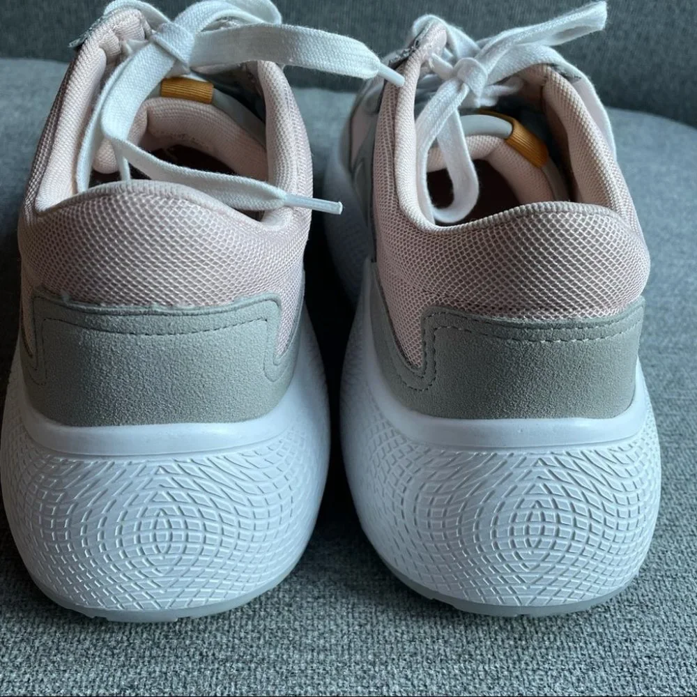 ZARA Woman Pink & Gray Platform Fashion Trainers Sneakers - Picture 5 of 10